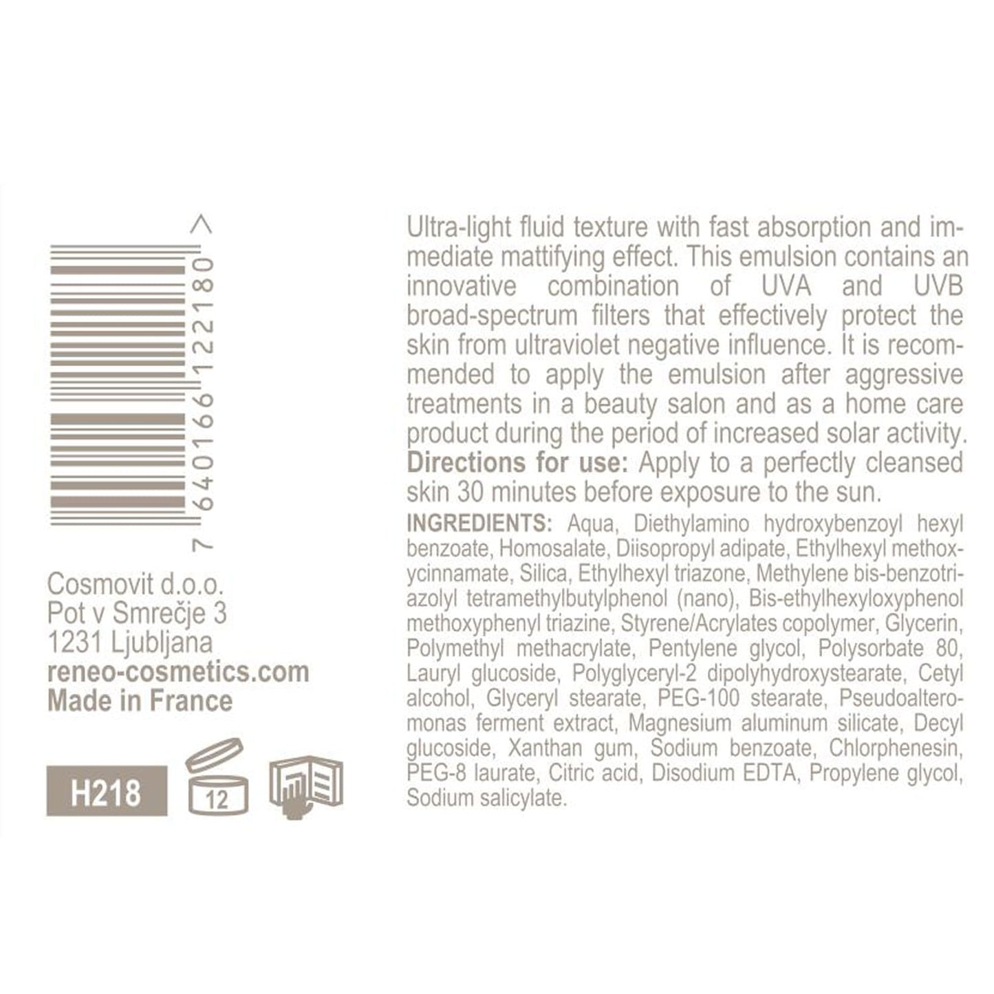 SUN-BLOCK EMULSION
