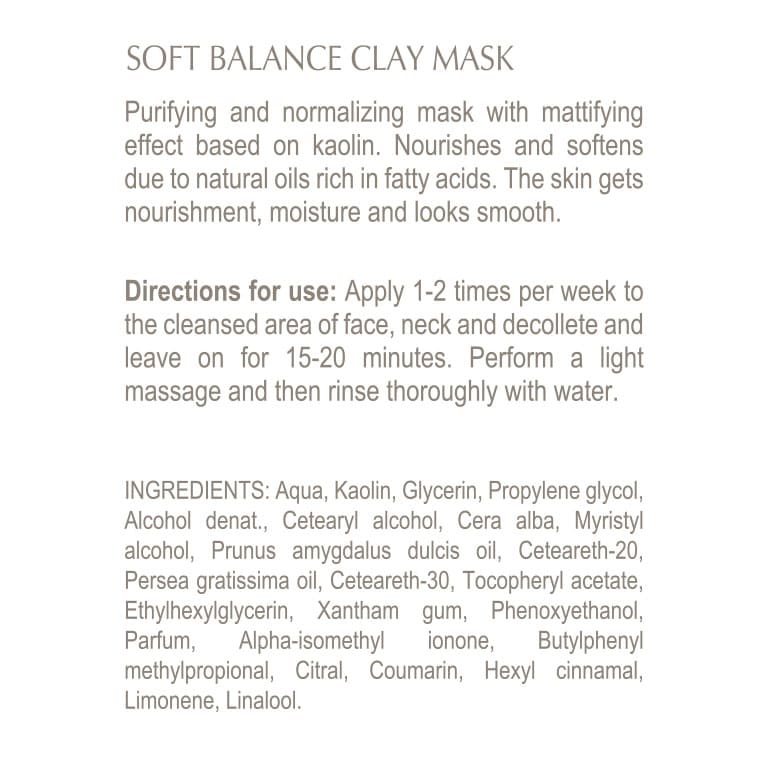 SOFT BALANCE CLAY MASK
