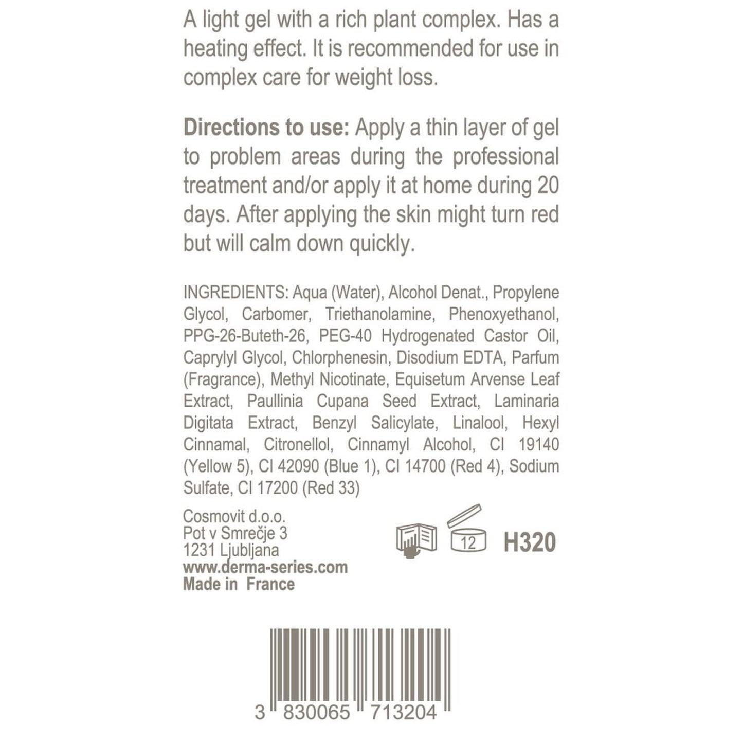 THERMO-ACTIVE SLIM GEL