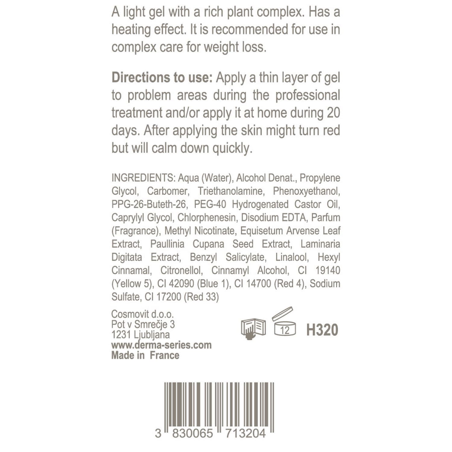 THERMO-ACTIVE SLIM GEL