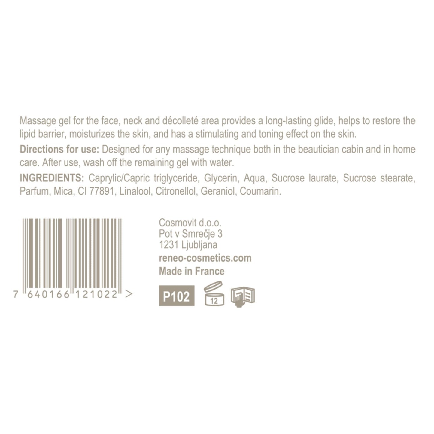 SILVERY MASSAGE GEL