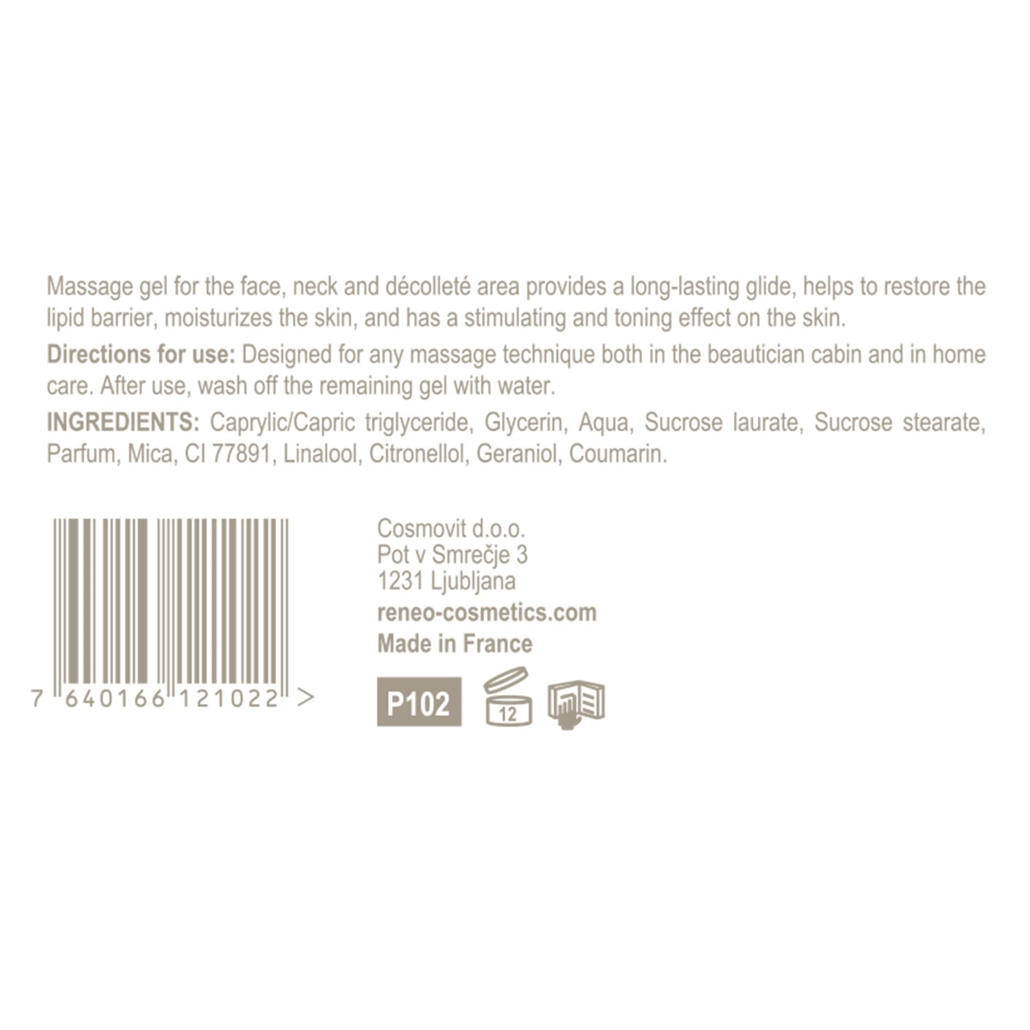 SILVERY MASSAGE GEL
